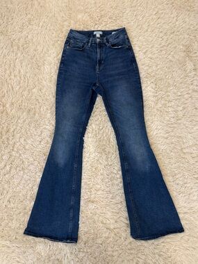 Forever 21 Curved Flare Jeans